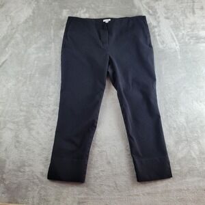 J Jill Pants Womens 14 (34x23) Black Premium Bi Stretch Cropped Minimalist Work
